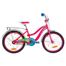 Велосипед 20" Formula FLOWER 14G St з багажником зад St, з крилом St 2019 (рожевий)