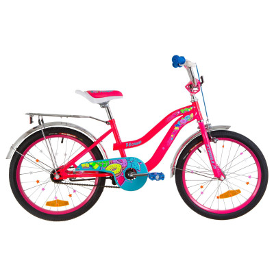 Велосипед 20" Formula FLOWER 14G St с багажником зад St, с крылом St 2019 (розовый) 