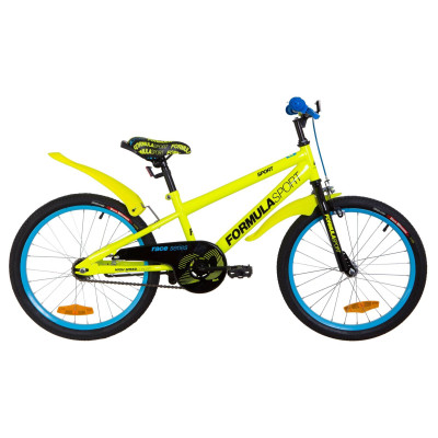 Велосипед 20" Formula SPORT 14G St с крылом Pl 2019 (желтый) 
