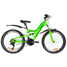 Велосипед 24" Formula ATLAS AM2 14G Vbr St з крилом Pl 2019 (салатовий)