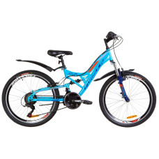 Велосипед 24" Formula ATLAS AM2 14G Vbr St з крилом Pl 2019 (синій з помаранчевим)