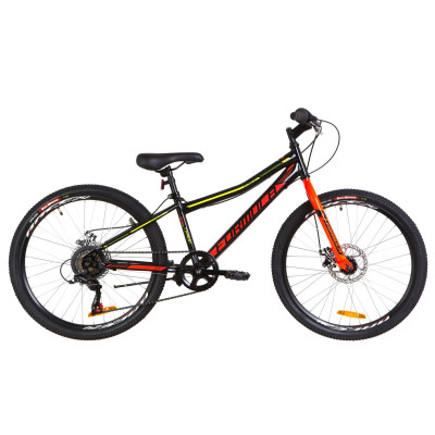 Велосипед 24" Formula FOREST 14G DD St 2019 (черно-красный с желтым) 
