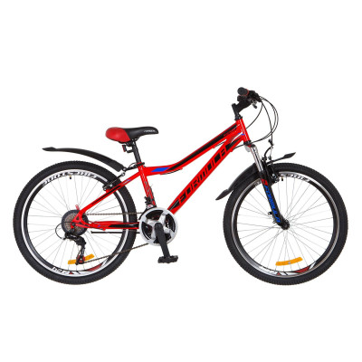 Велосипед 24" Formula FOREST AM 14G Vbr St с крылом Pl 2018 (красный)