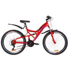 Велосипед 24" Formula ATLAS AM2 14G Vbr St з крилом Pl 2019 (червоно-синій)