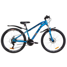 Велосипед 24" Formula DAKAR AM 14G DD St з крилом Pl 2019 (синій з помаранчевим)