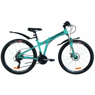 Велосипед 26" Formula HUMMER AM 14G DD St с крылом Pl (синий с оранжевым) 