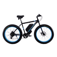 Електровелосипед WENDAT FATBIKE 26" 48V 16Ah 1500W рама 20" зі знімною батареєю чорно-синій