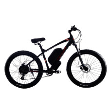 Електровелосипед WENDAT MTB 3" 27,5" 36V 32Ah 500W гідравлічні гальма рама 19 чорно-червоний