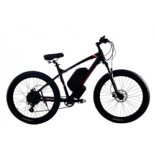 Електровелосипед WENDAT MTB 3" 27,5" 36V 14AH 500W механічні гальма / рама 19 чорно-червоний